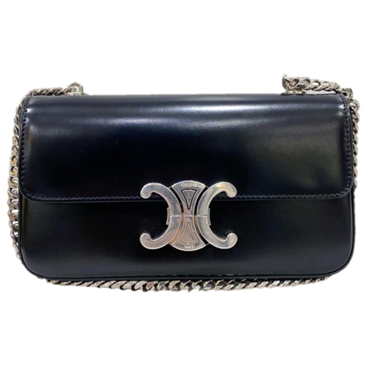 Triomphe Long leather handbag