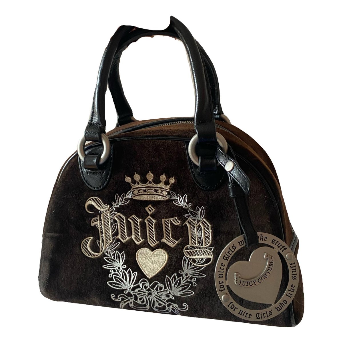 Velvet handbag