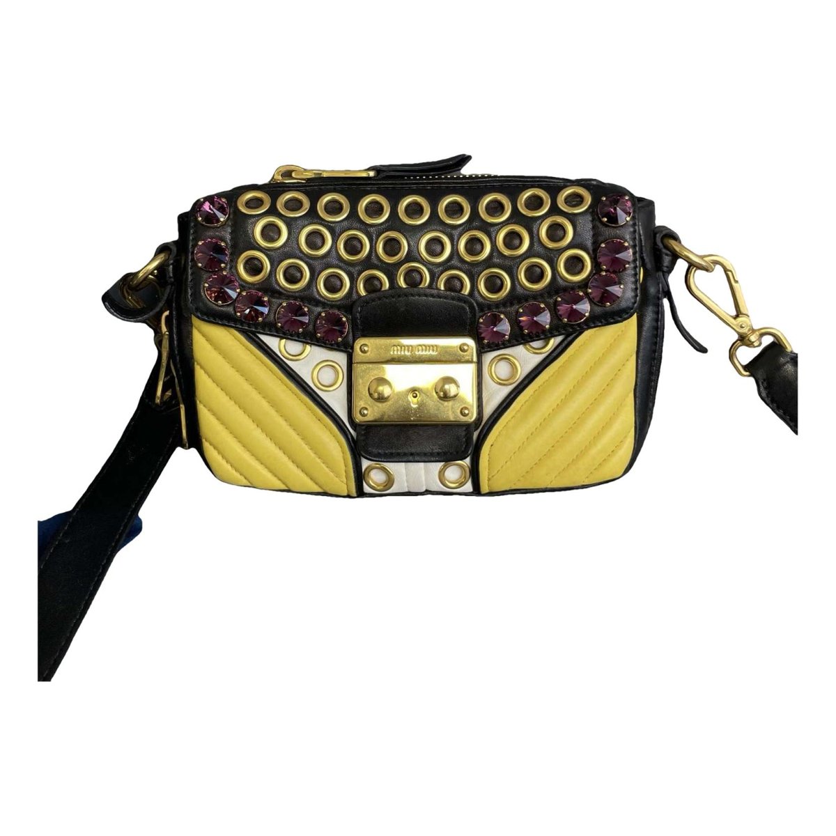 Miu Confidential leather handbag