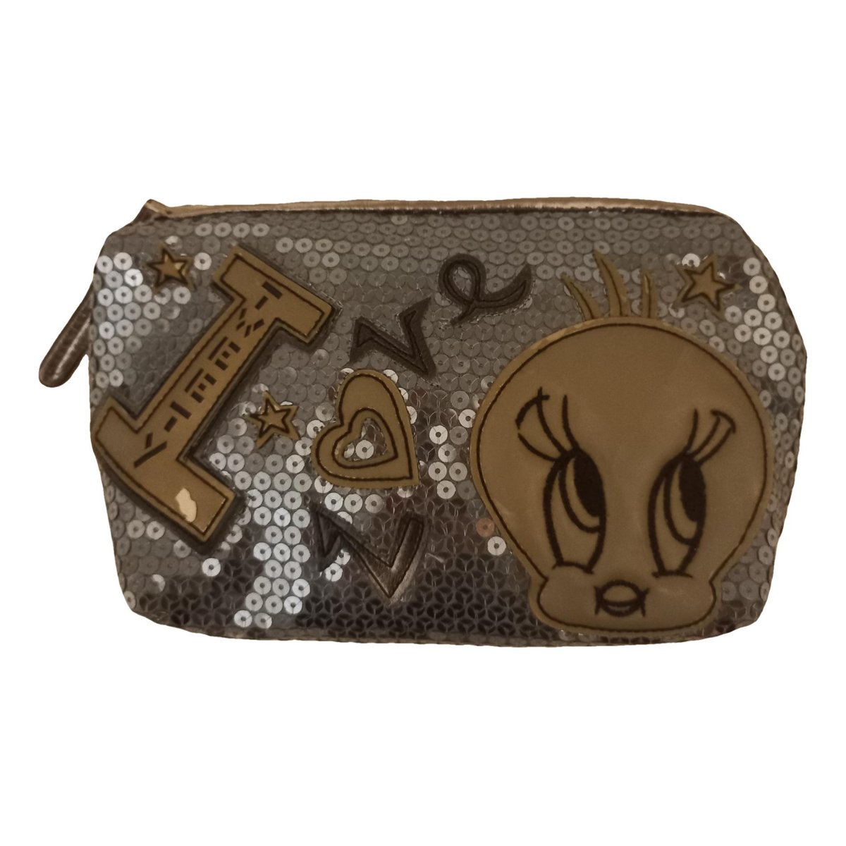 Glitter clutch bag