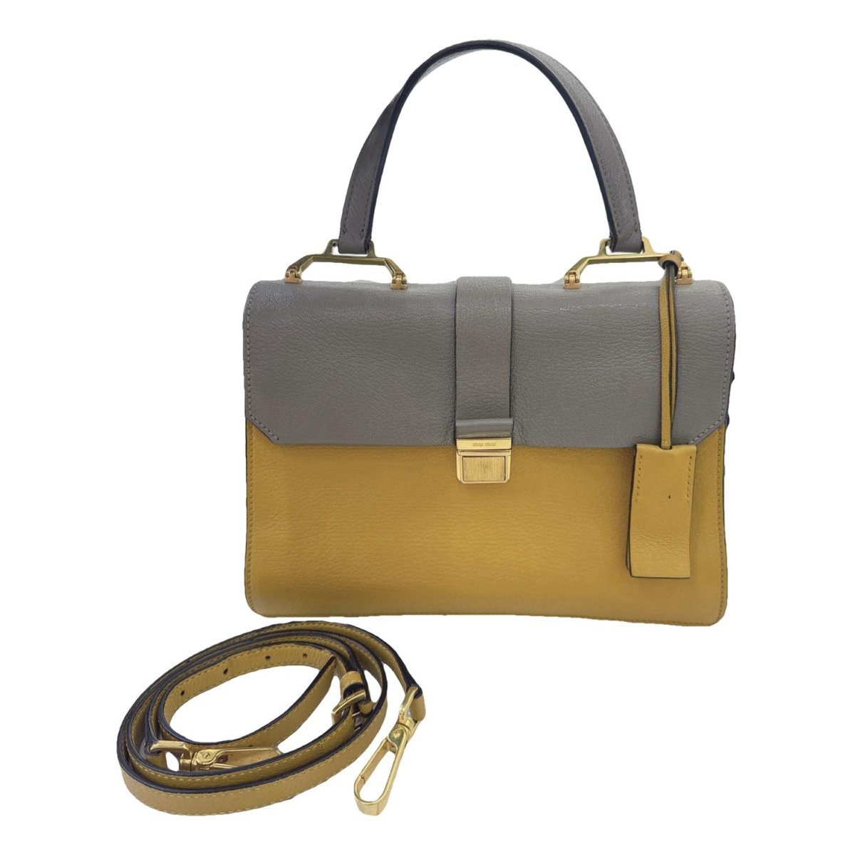 Madras leather crossbody bag