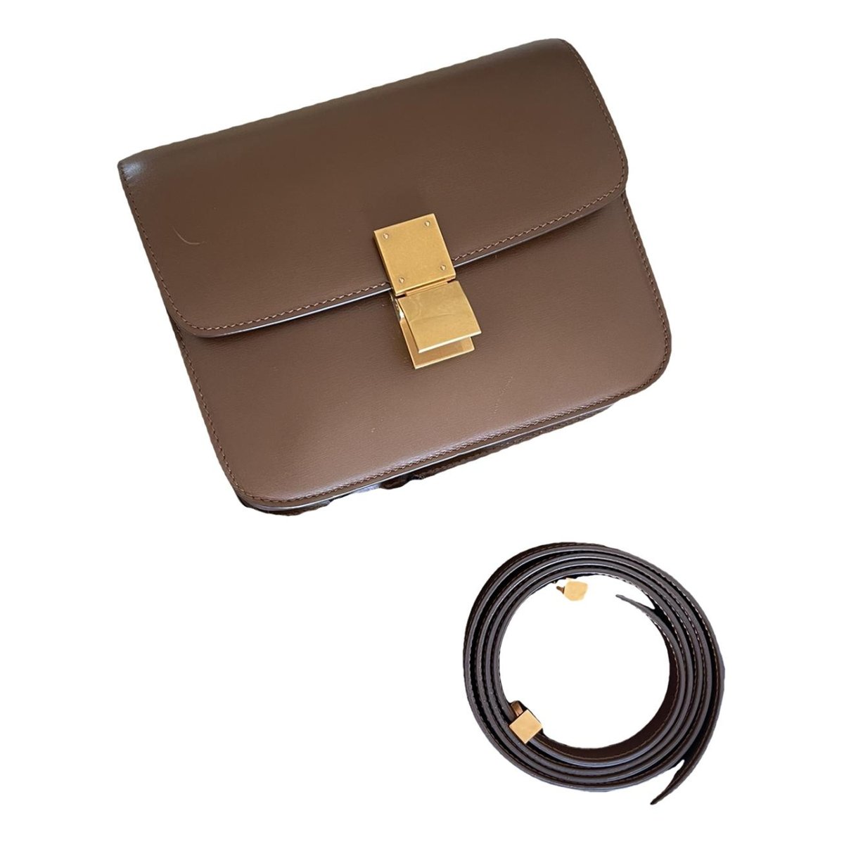 Classic leather crossbody bag