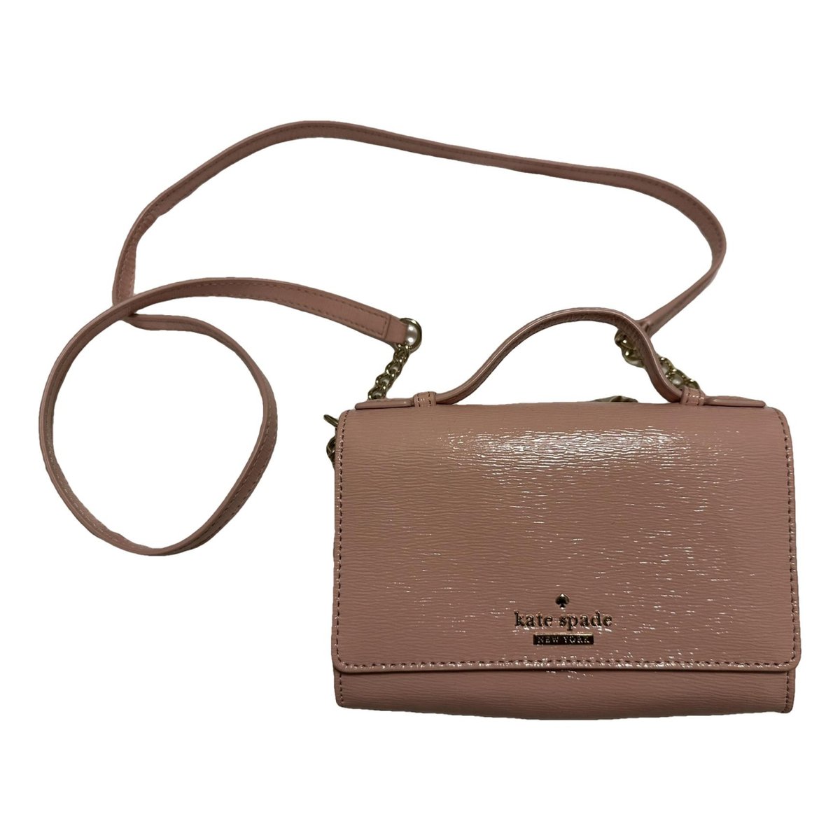 Patent leather crossbody bag