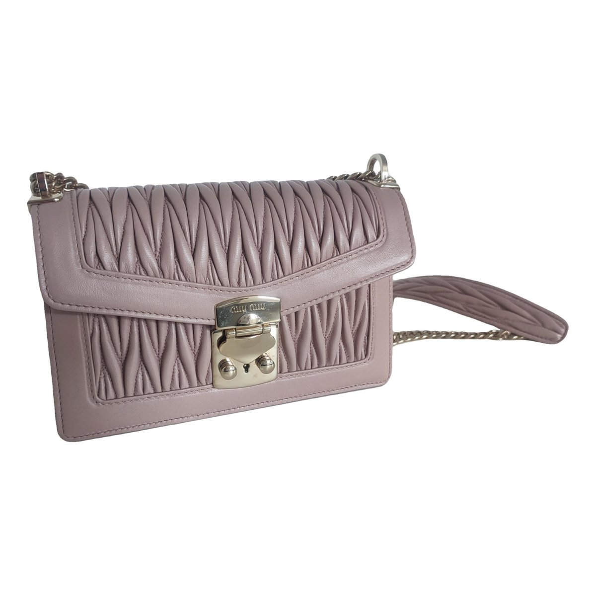 Miu Confidential leather handbag
