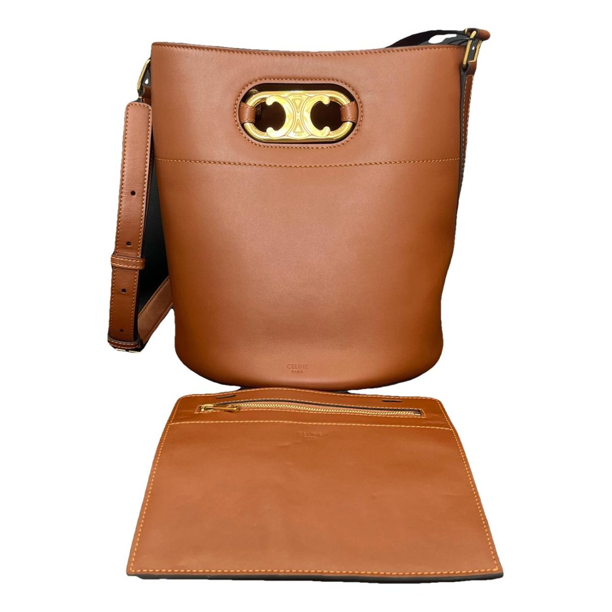 Triomphe Maillon leather crossbody bag