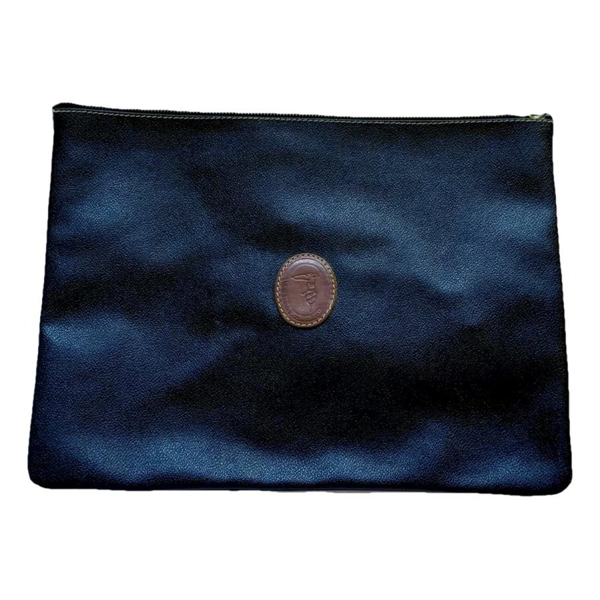 Leather clutch bag