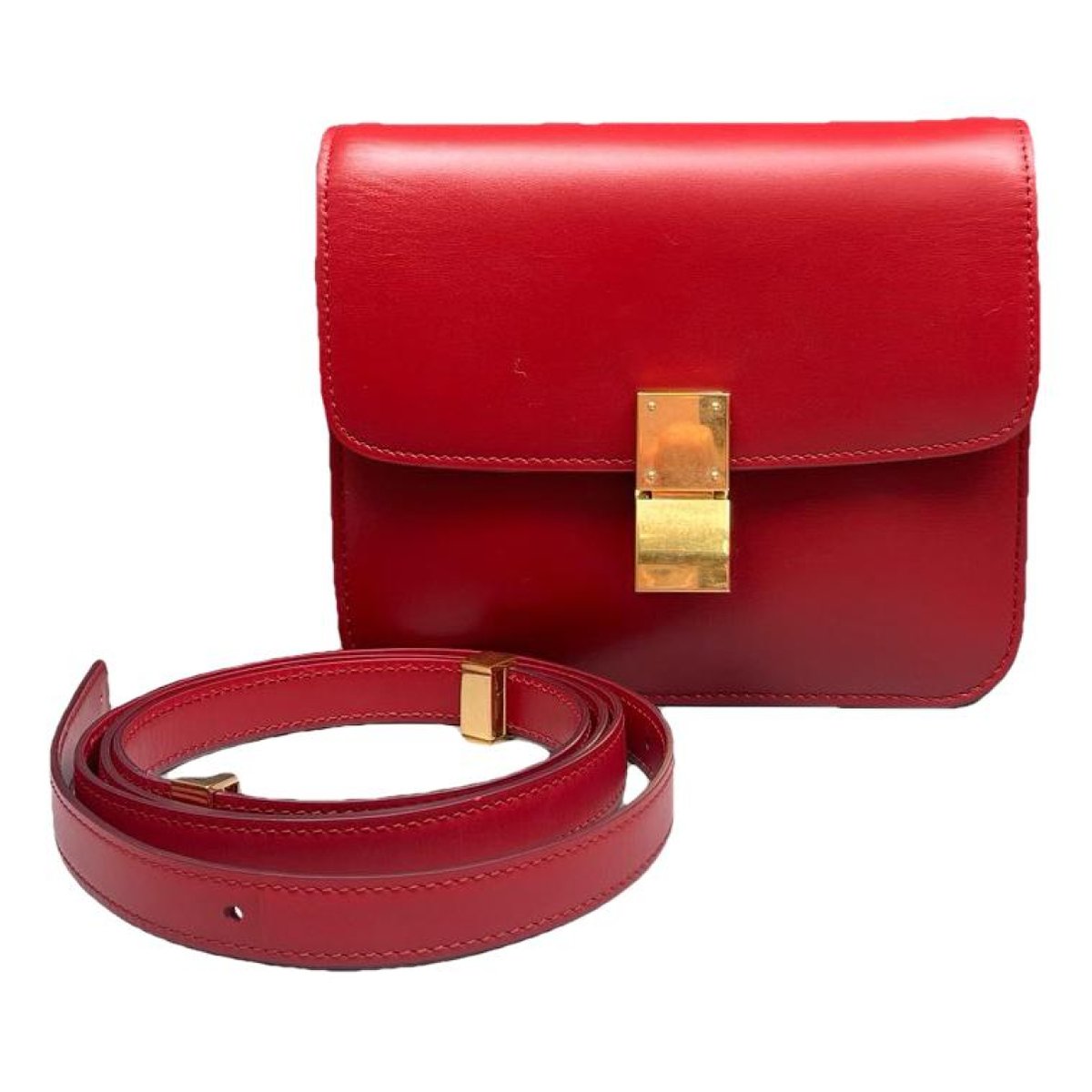 Classic leather crossbody bag