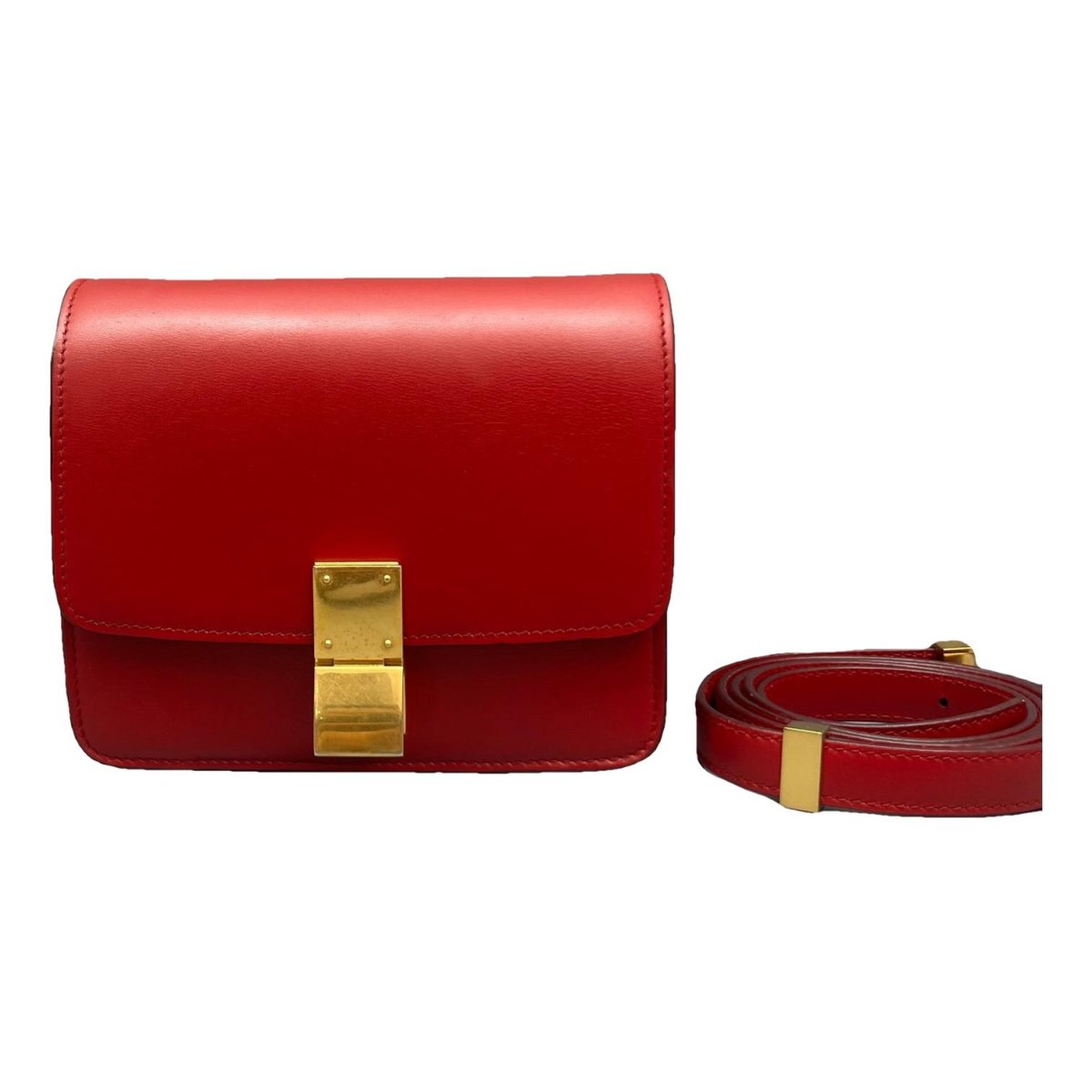 Classic leather crossbody bag