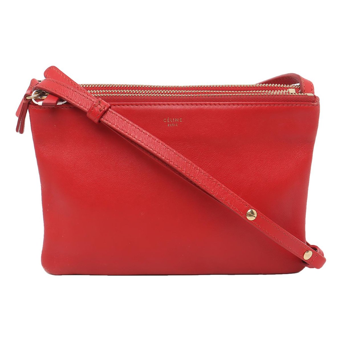 Trio leather crossbody bag