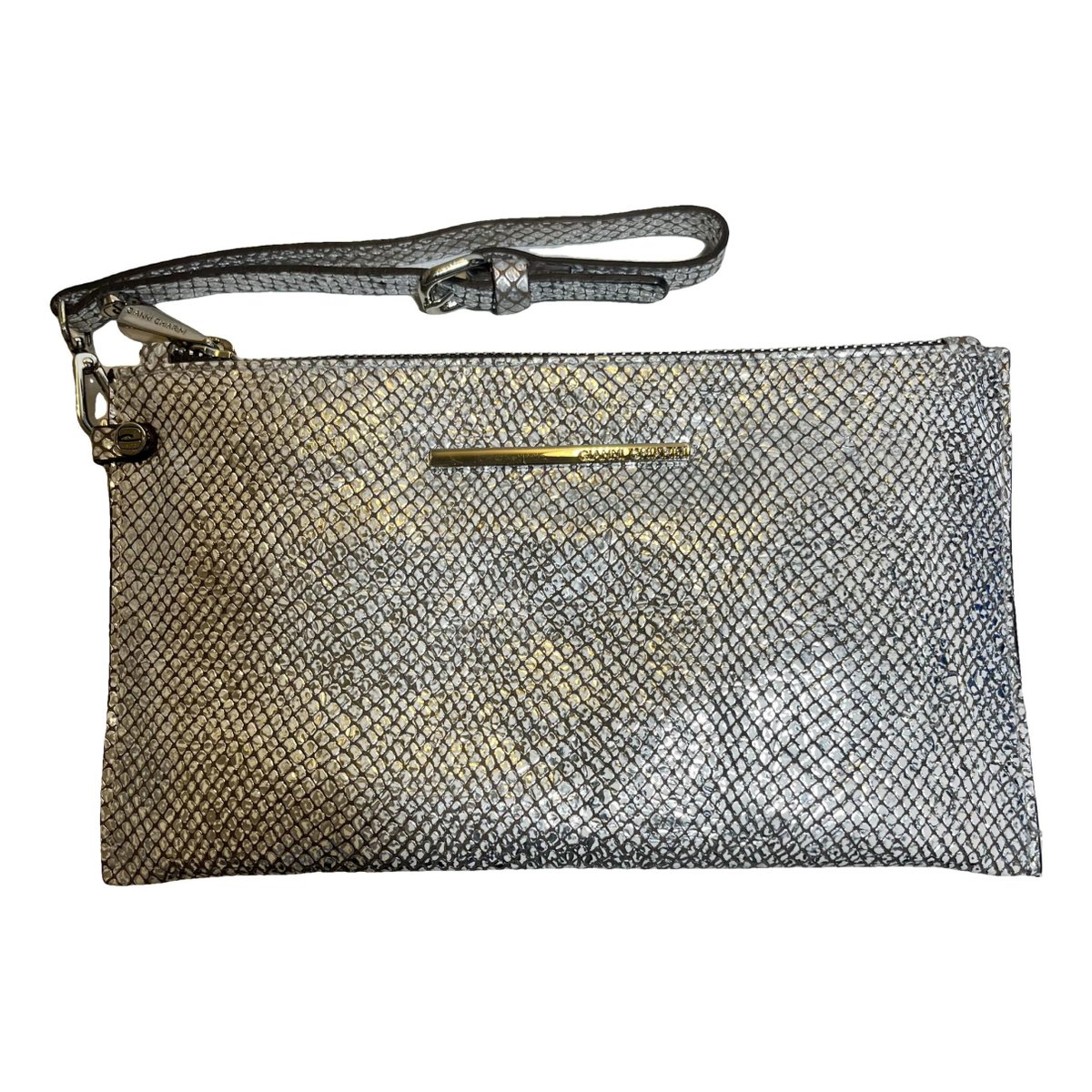 Leather clutch bag