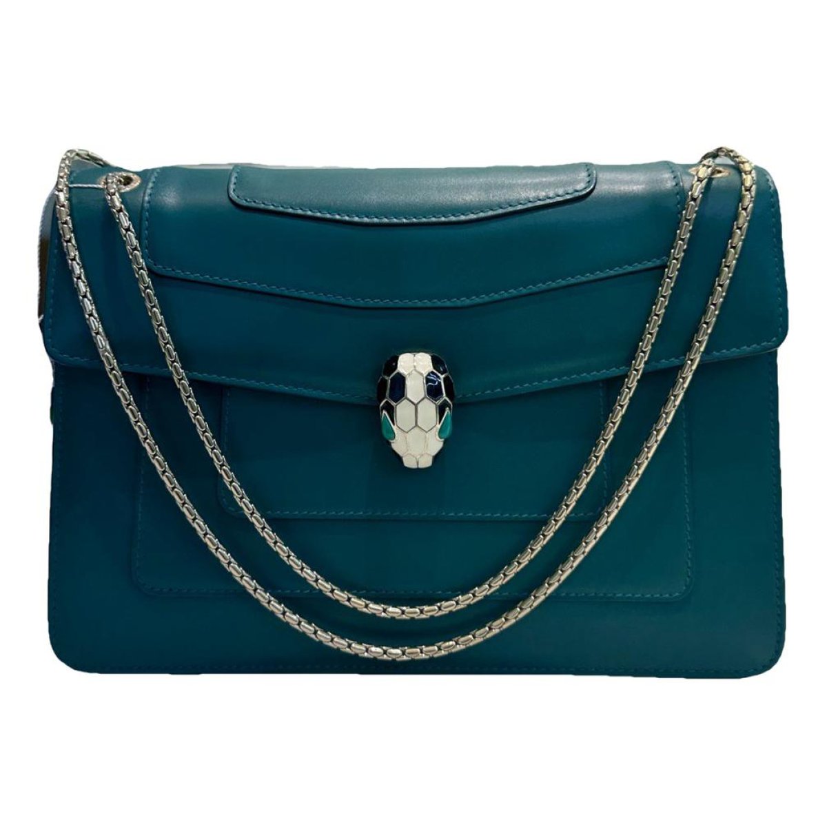 Serpenti leather handbag