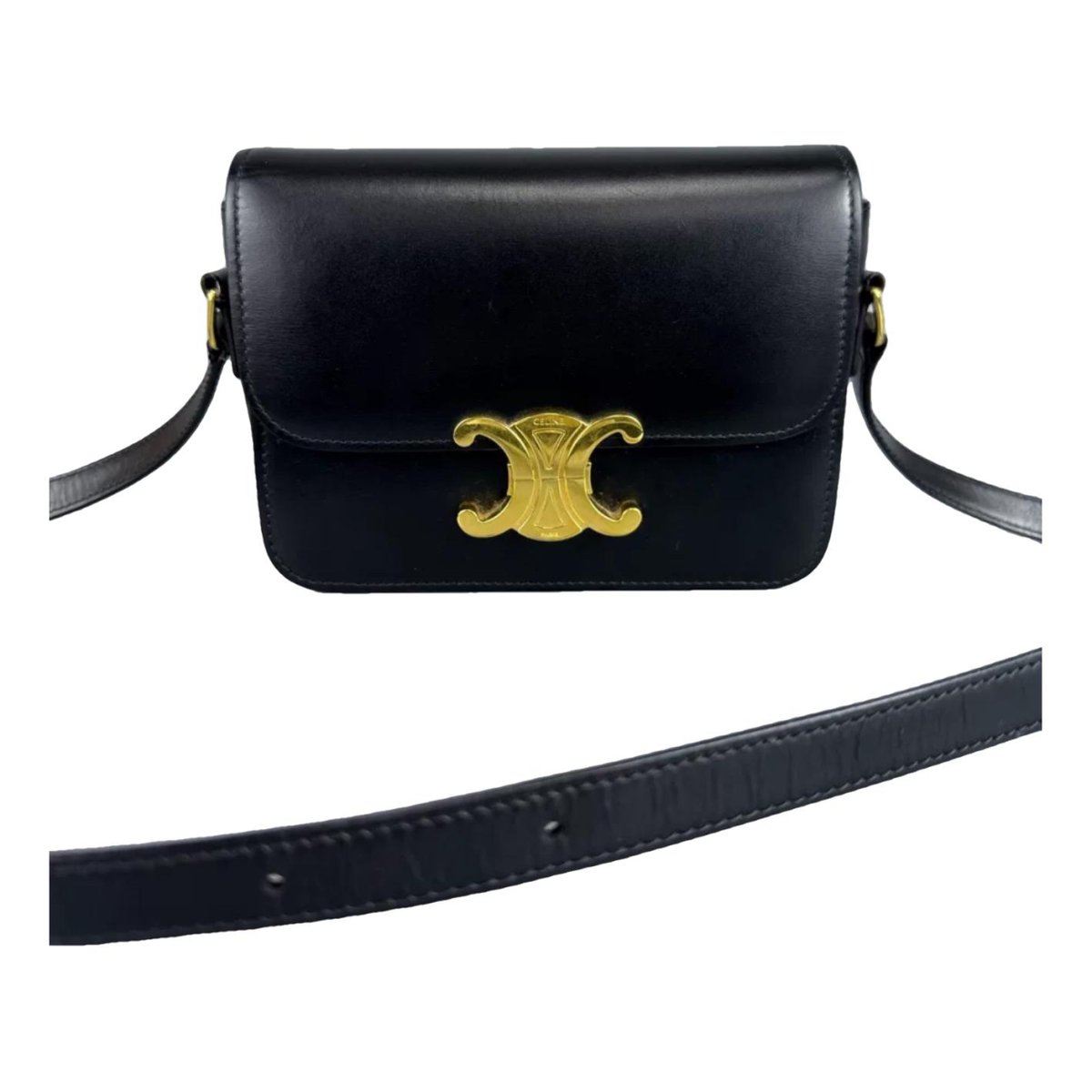 Triomphe leather handbag