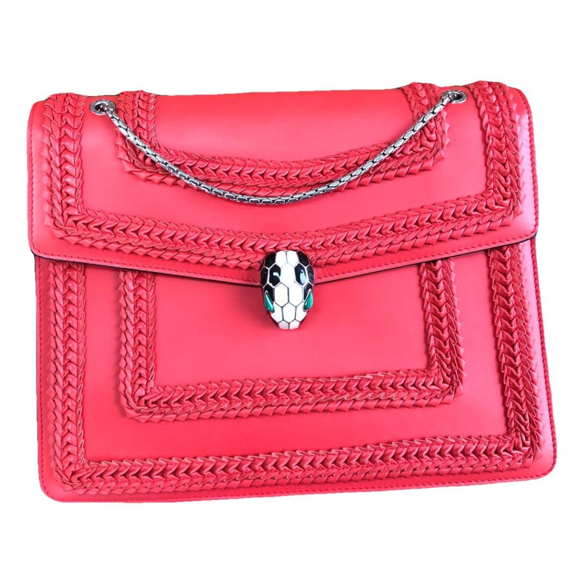 Serpenti leather handbag