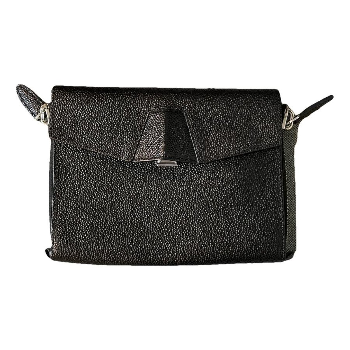 Leather clutch bag