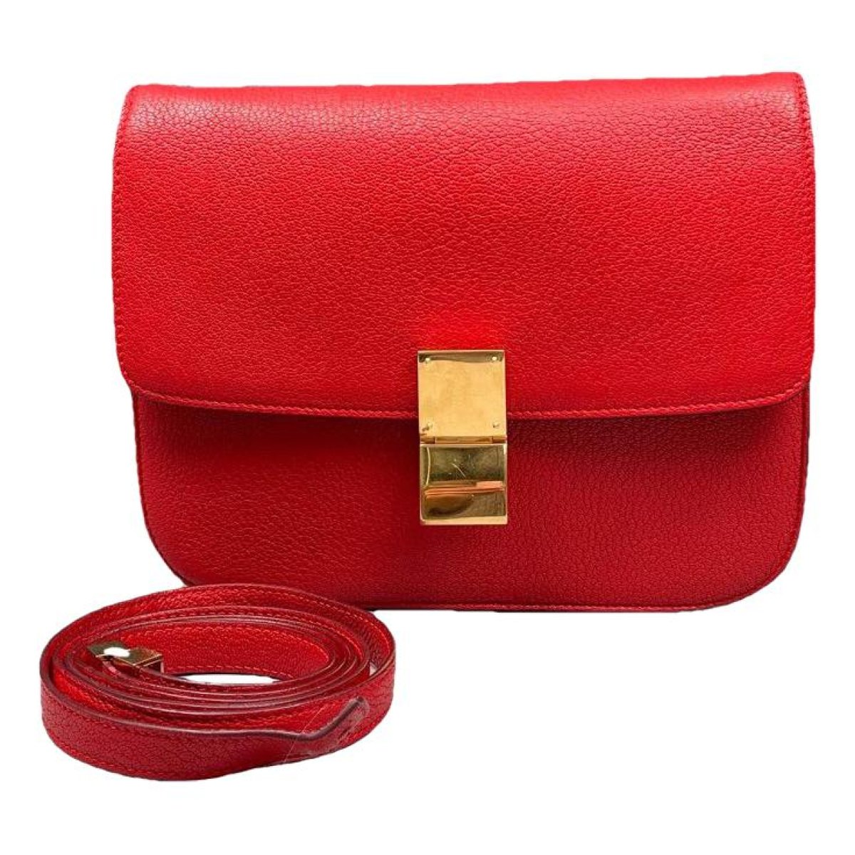 Classic leather crossbody bag