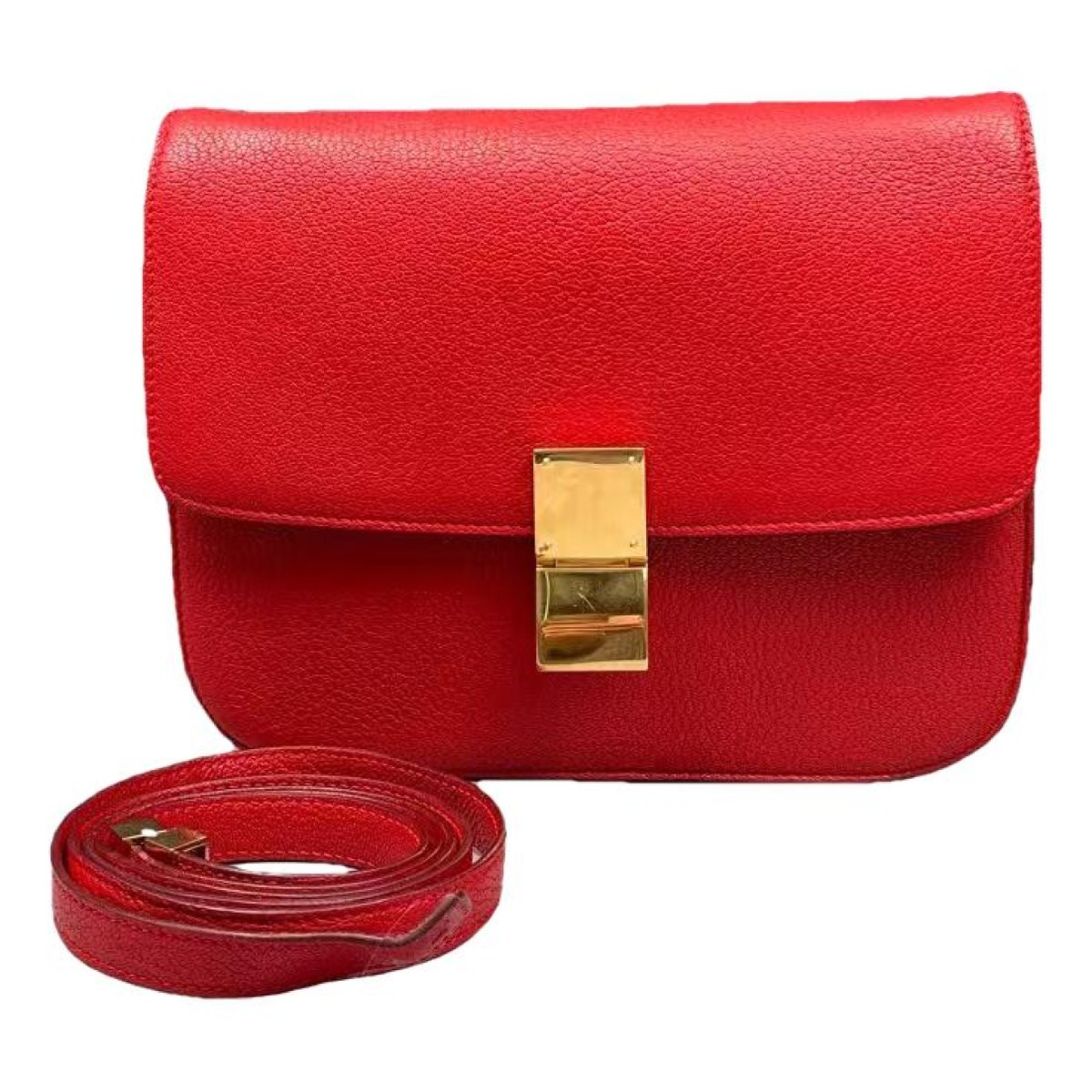 Classic leather crossbody bag
