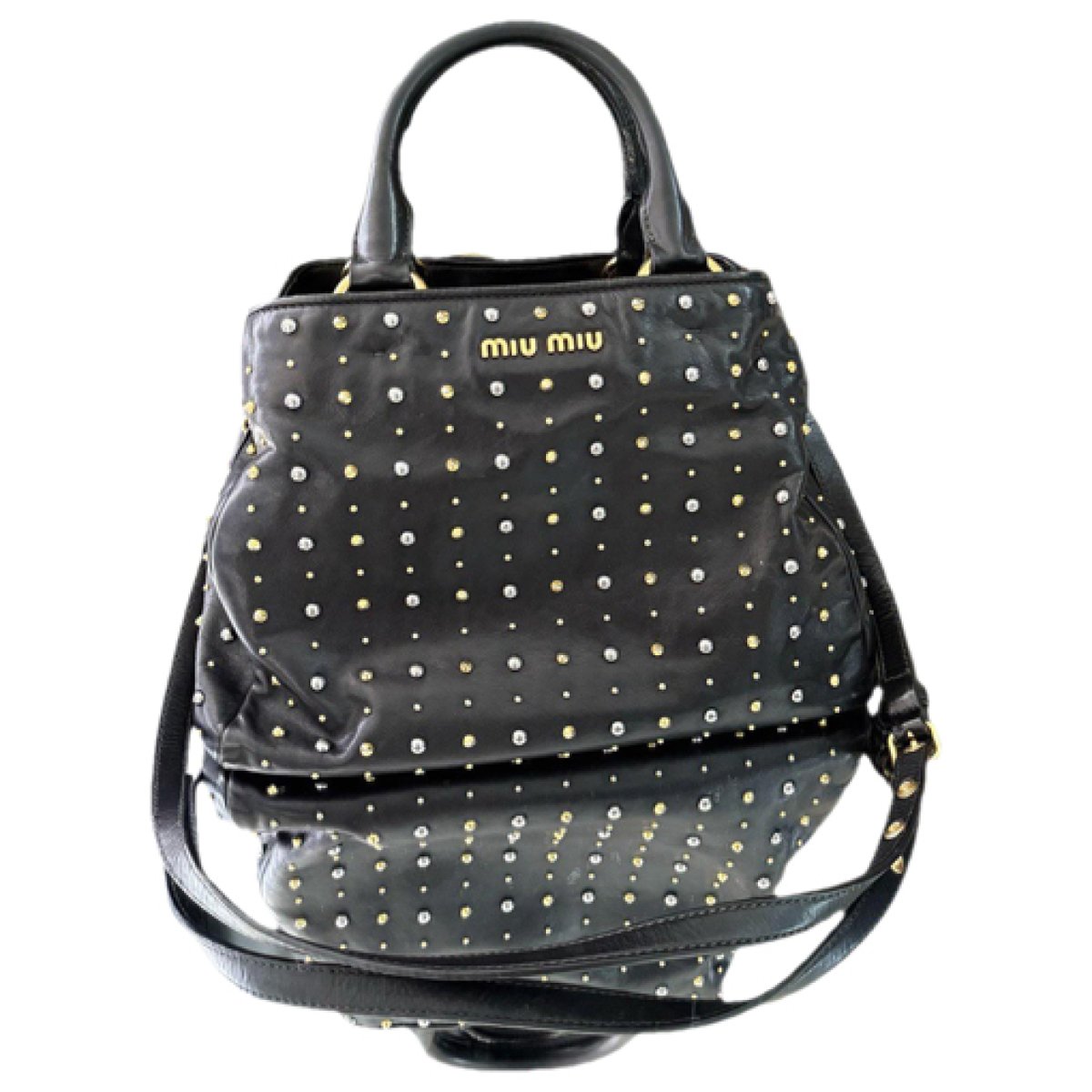 Madras leather handbag