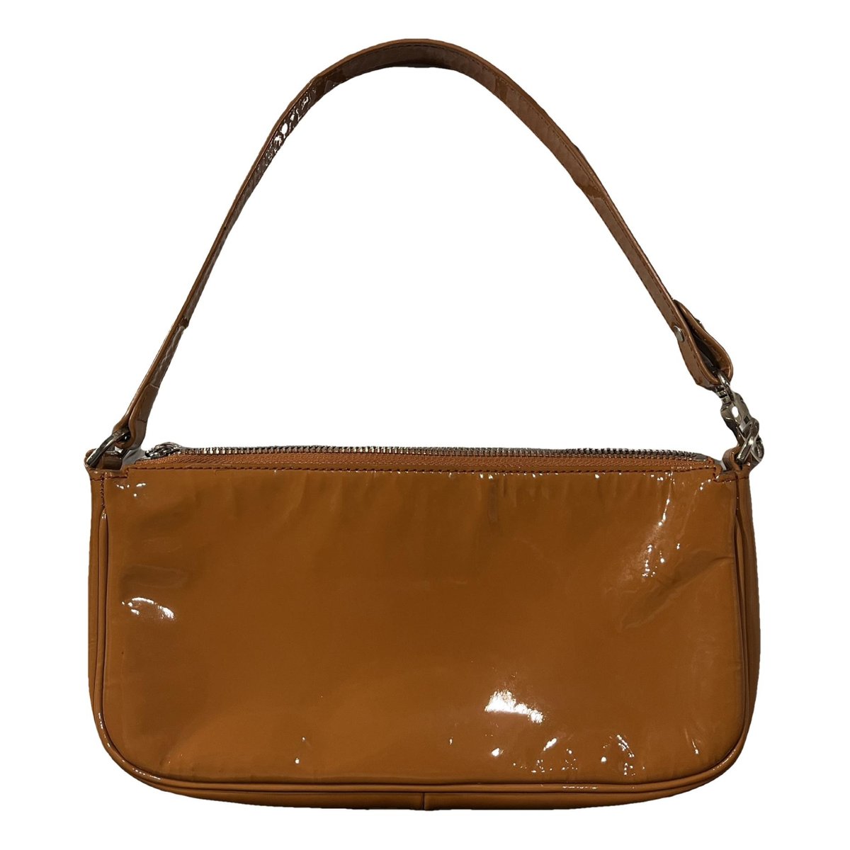 Rachel patent leather clutch bag