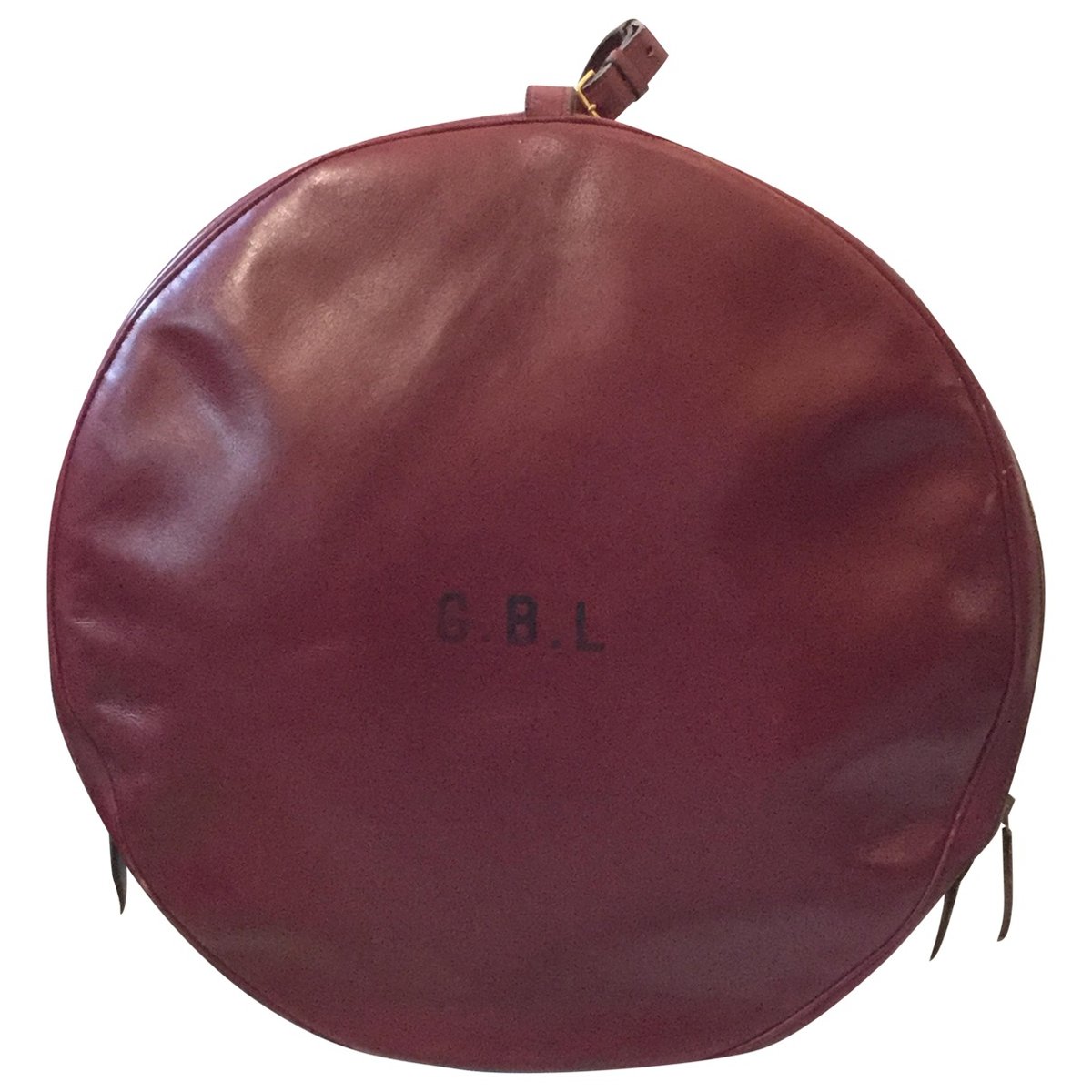 Box leather travel bag