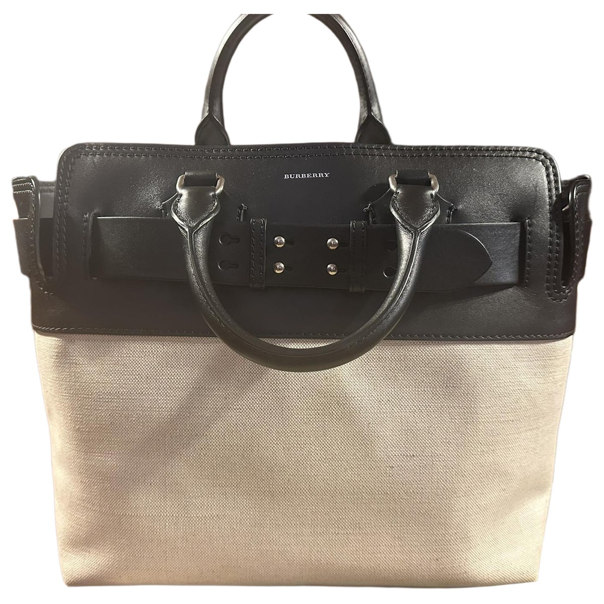 The Belt linen handbag