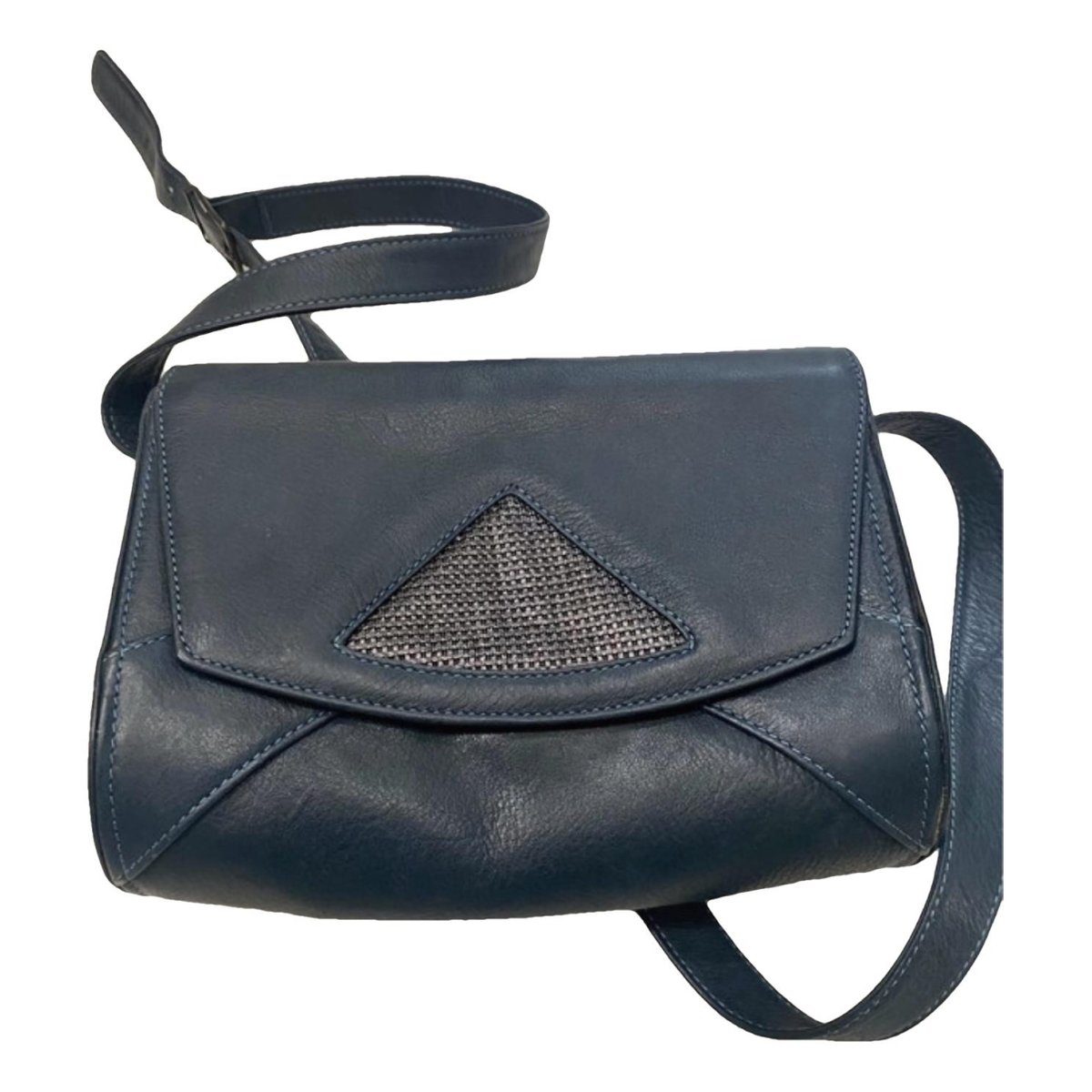 Leather clutch bag