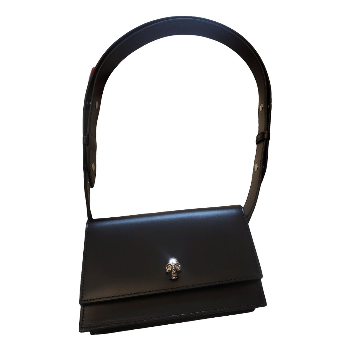 Skull leather handbag
