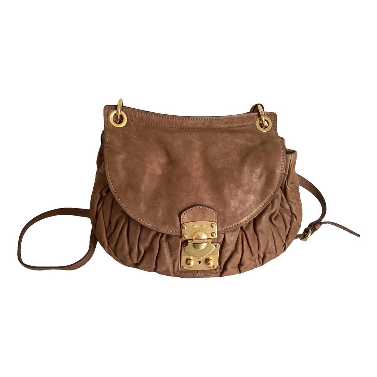Coffer leather crossbody bag