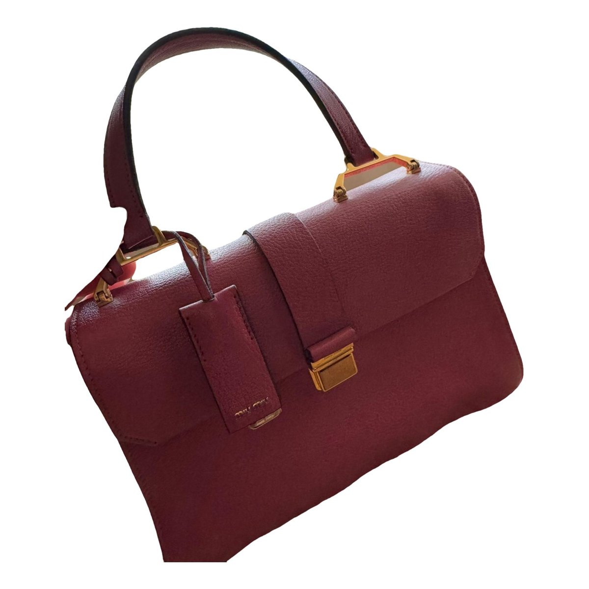 Madras leather handbag