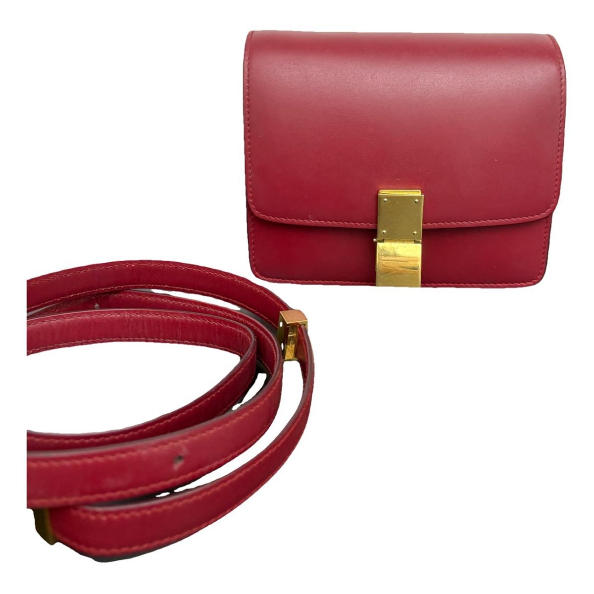 Classic leather crossbody bag