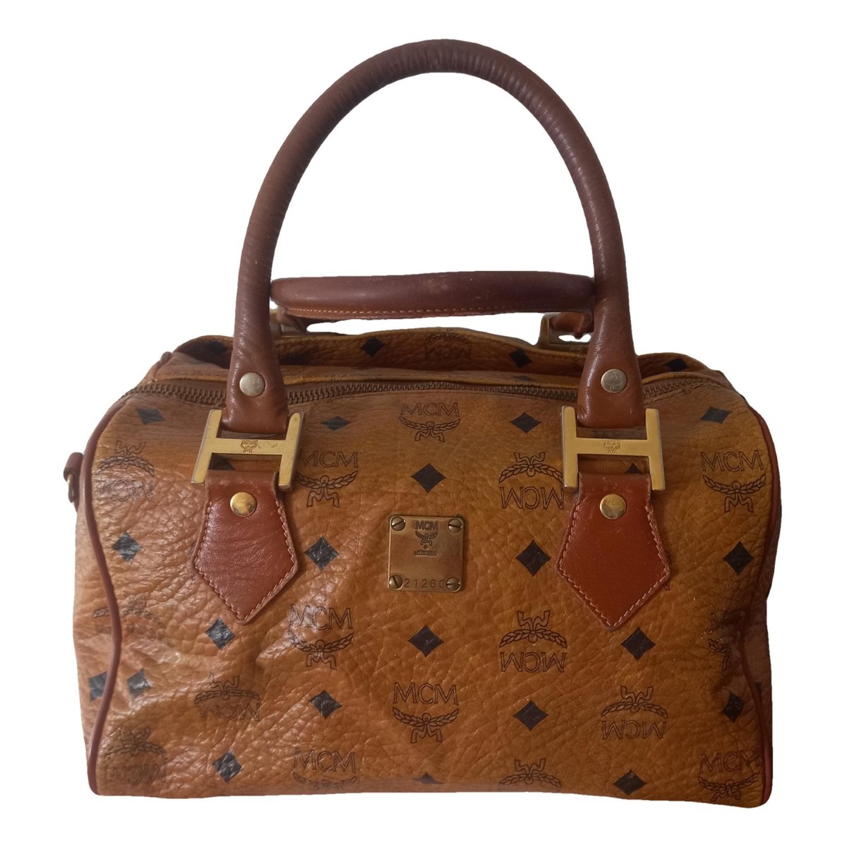 Boston leather bag