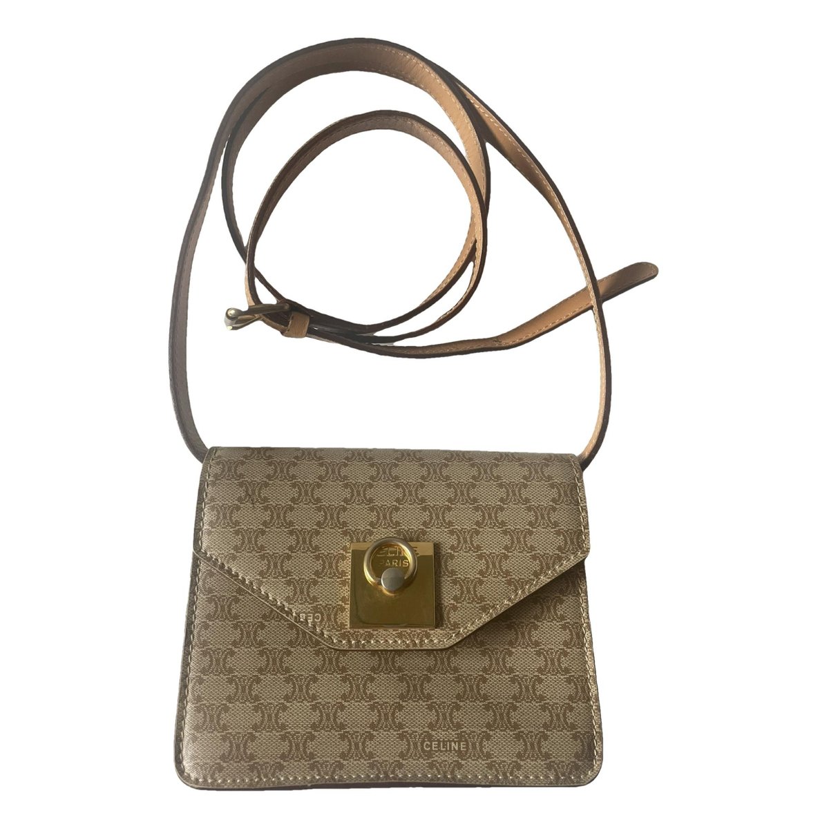 Triomphe leather mini bag