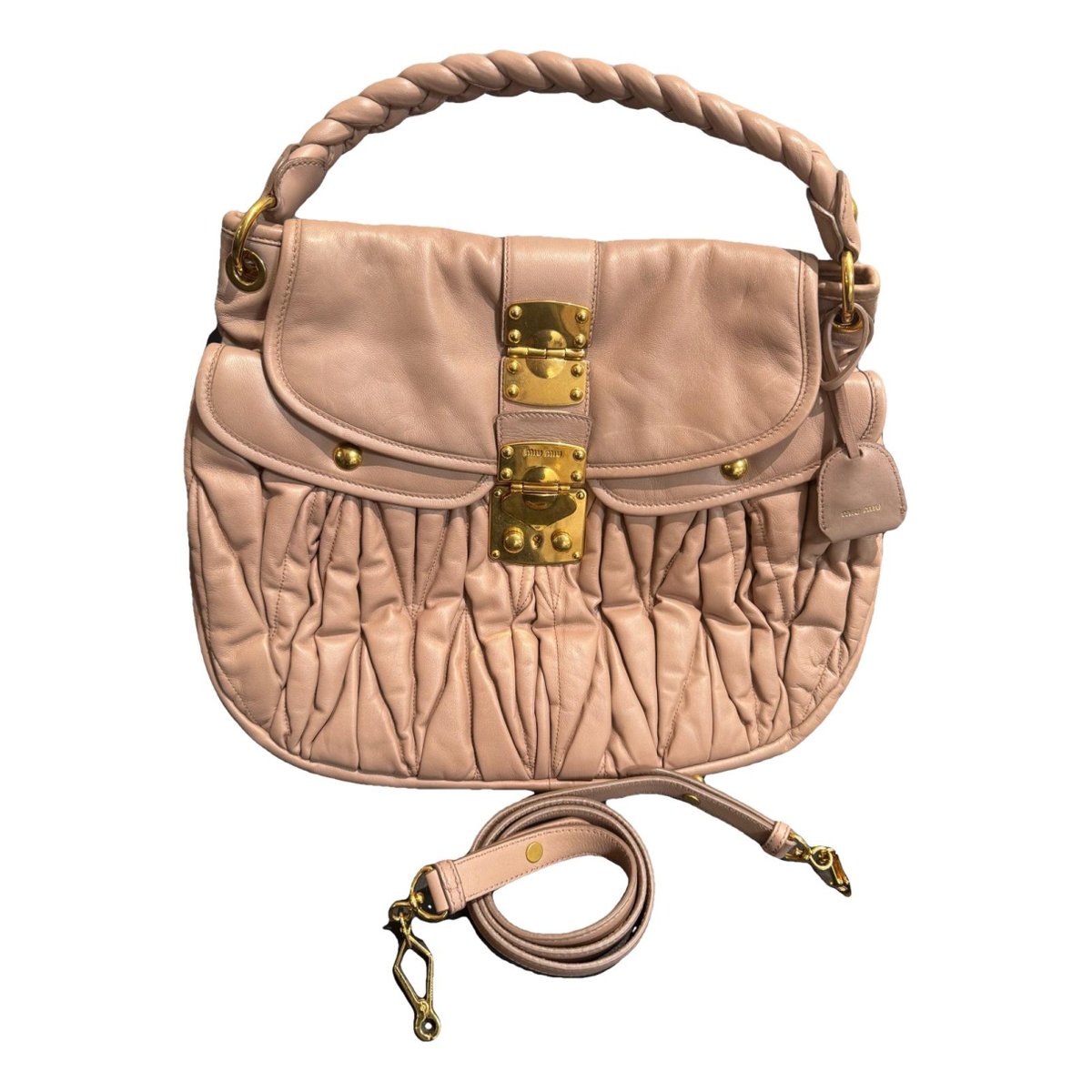 Coffer leather handbag