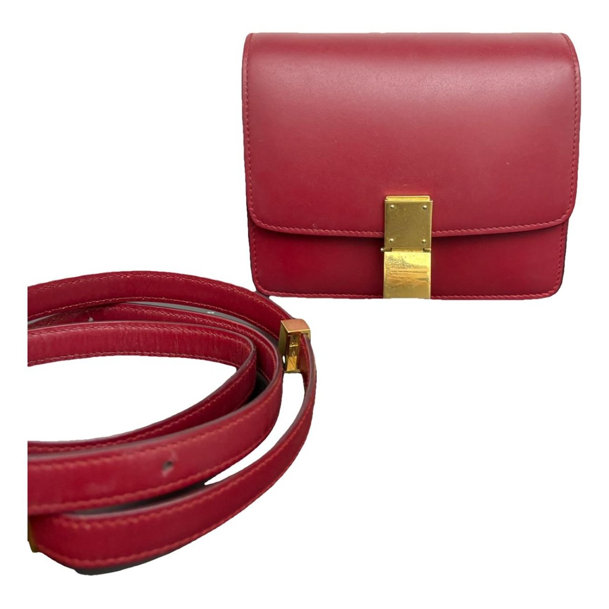 Classic leather crossbody bag