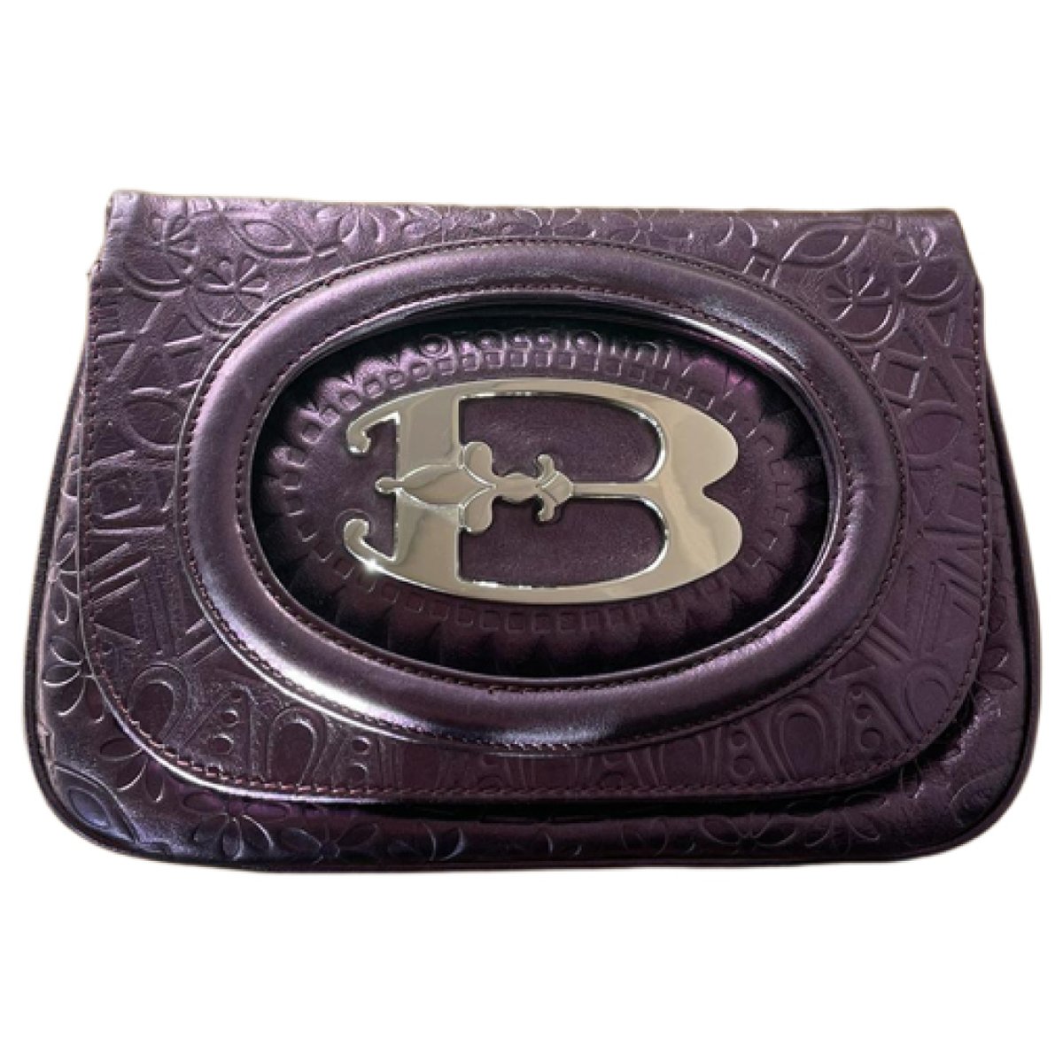 Leather clutch bag