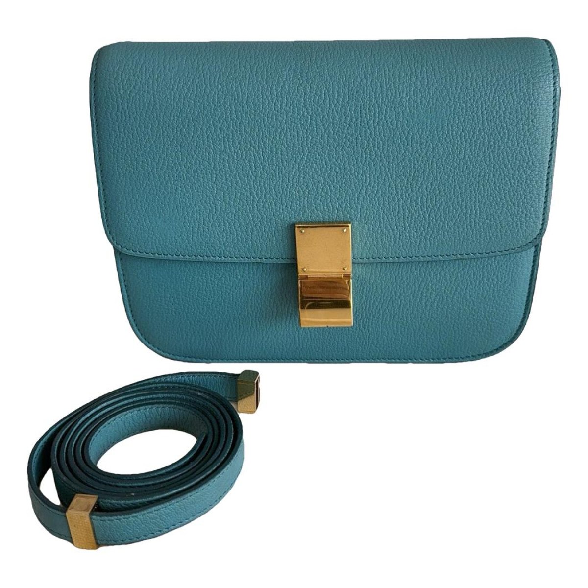 Classic leather crossbody bag