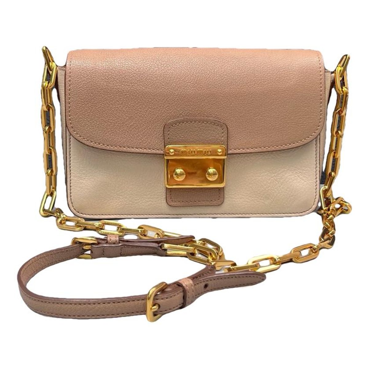 Miu Confidential leather crossbody bag