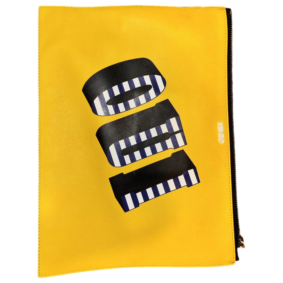 Leather clutch bag