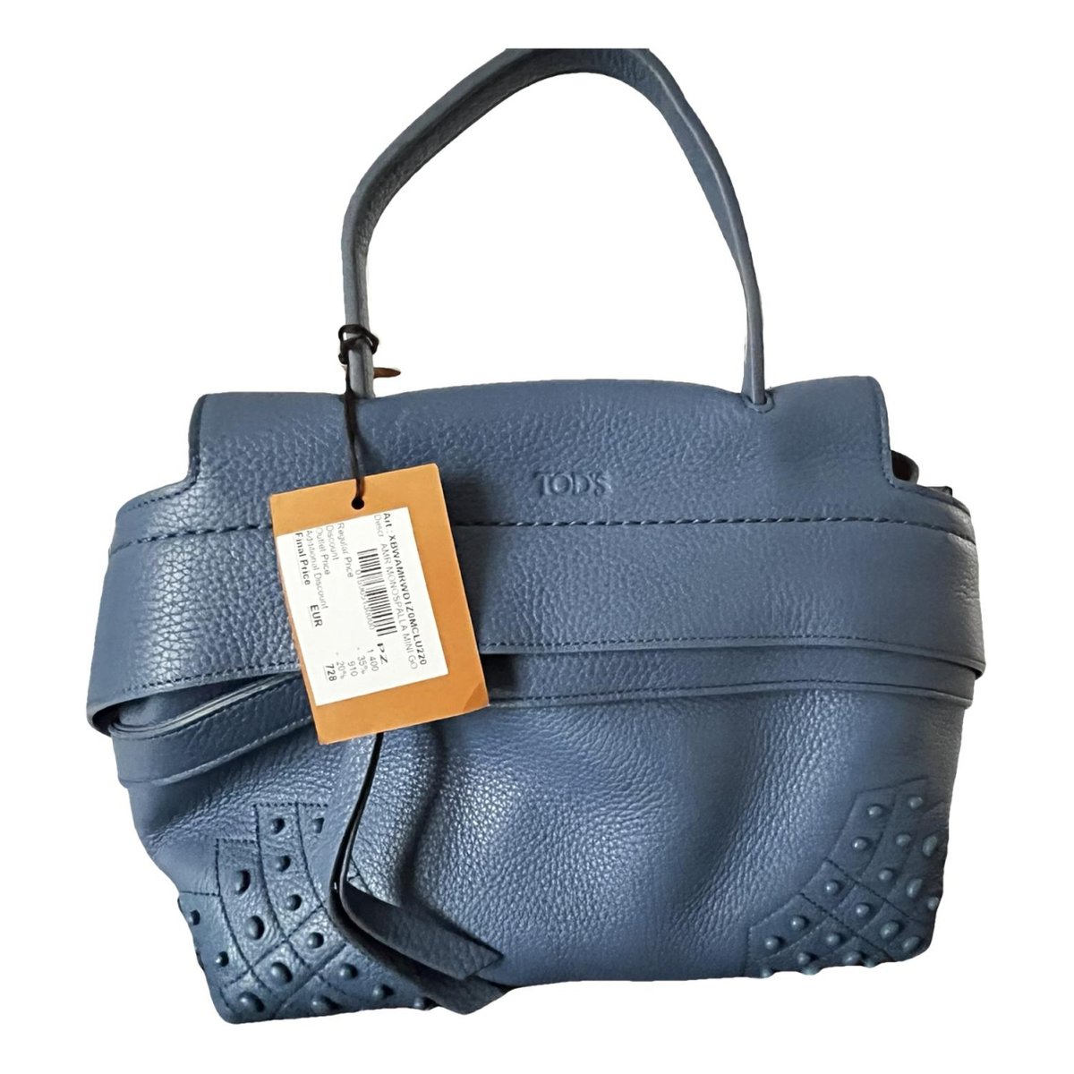 Wave leather handbag
