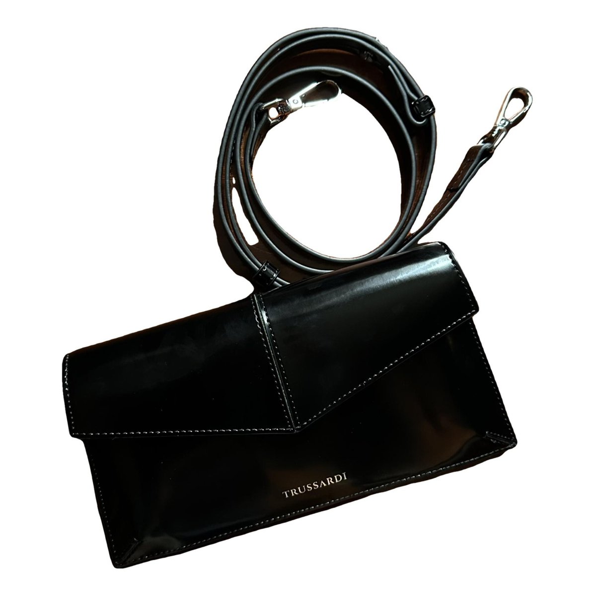 Leather clutch bag