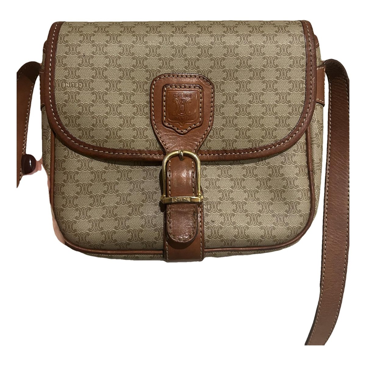 Triomphe leather handbag