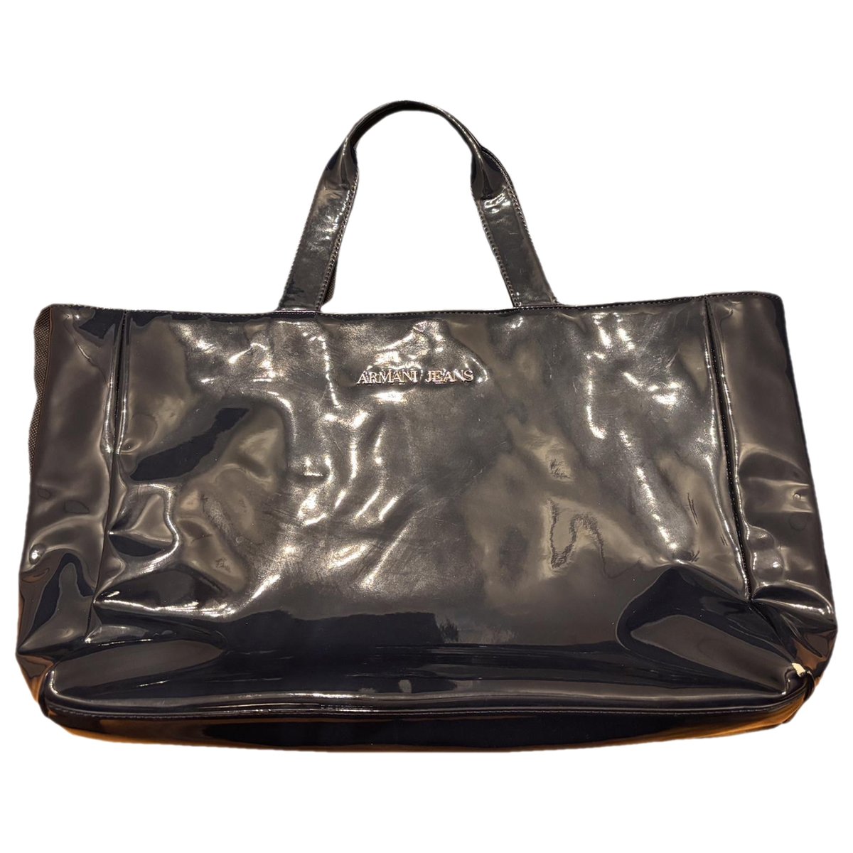 Patent leather handbag
