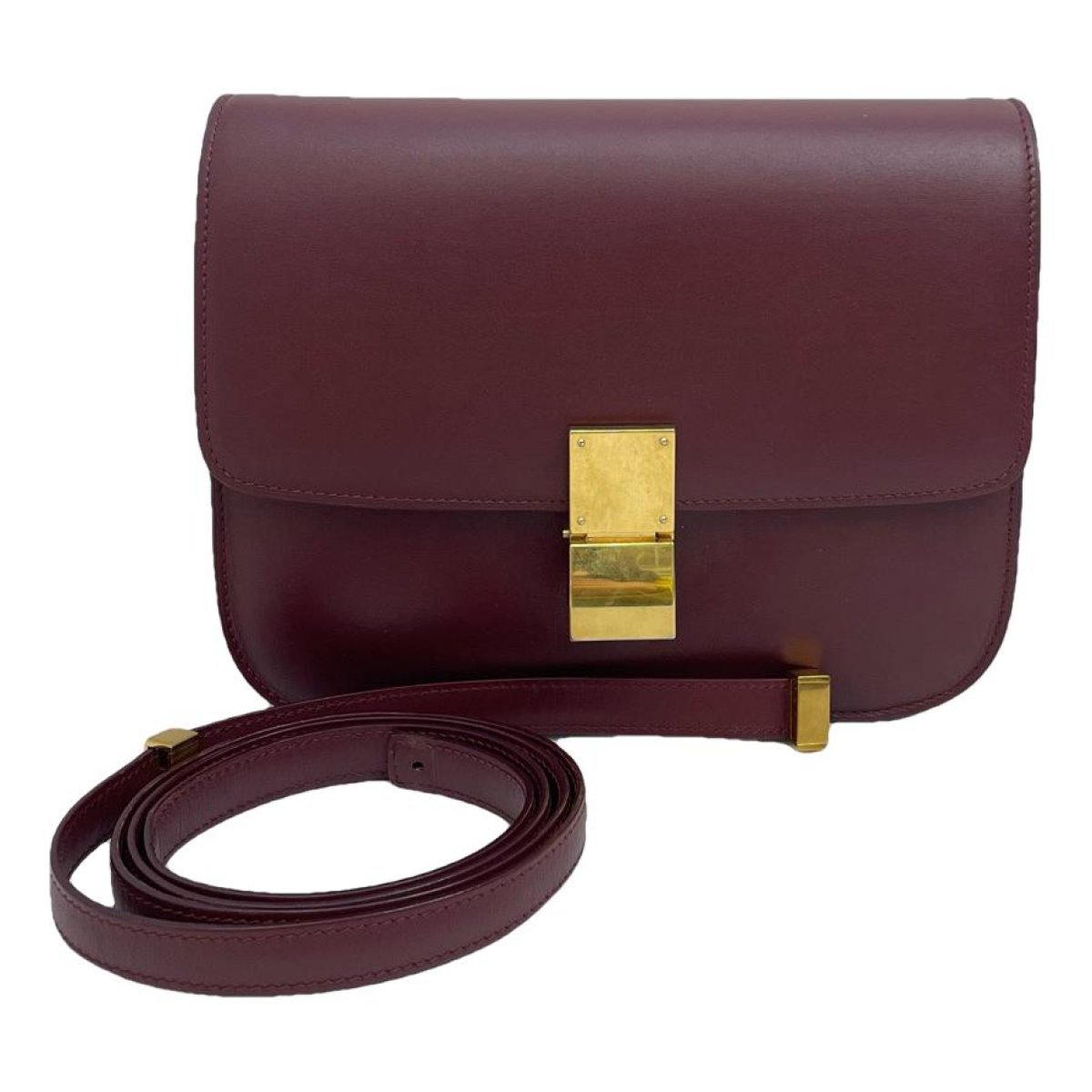 Classic leather crossbody bag