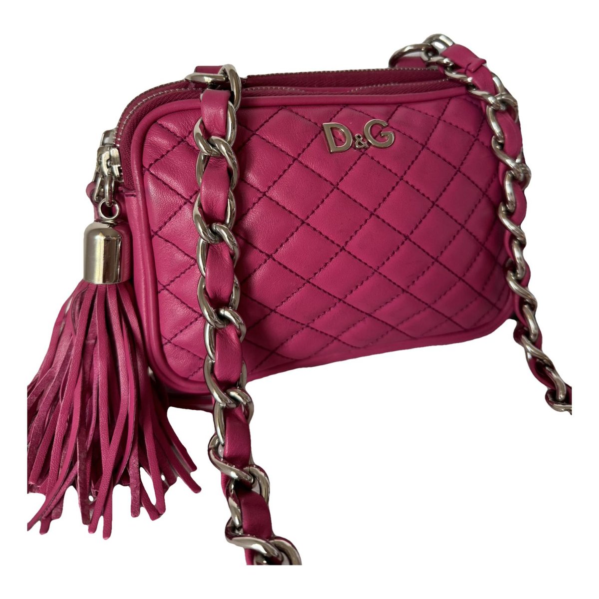 Leather clutch bag