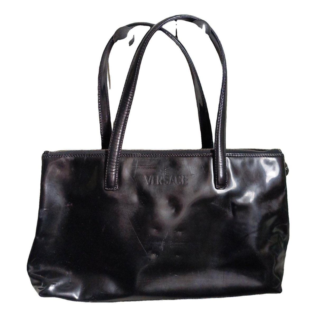 Patent leather handbag