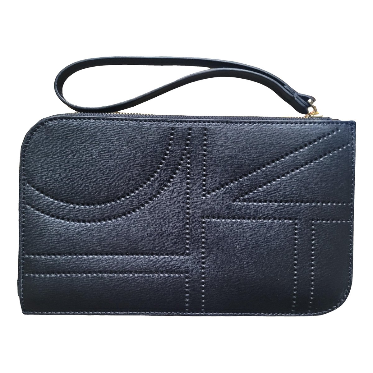 Leather clutch bag