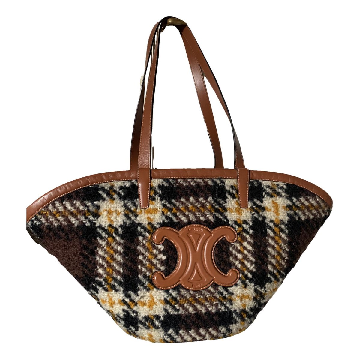 Triomphe leather tote