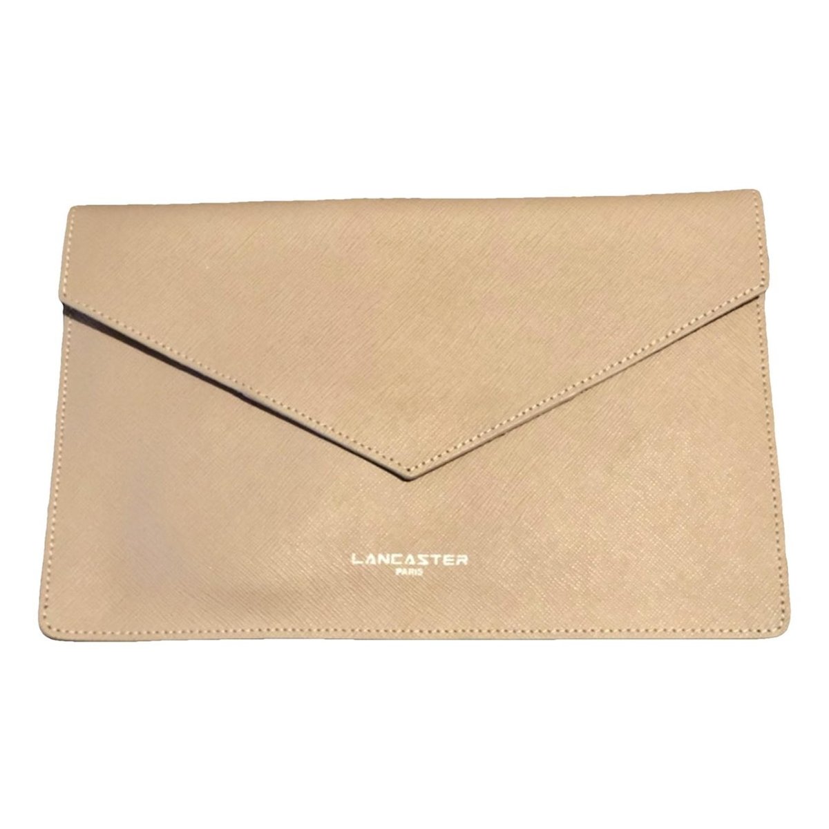 Leather clutch bag