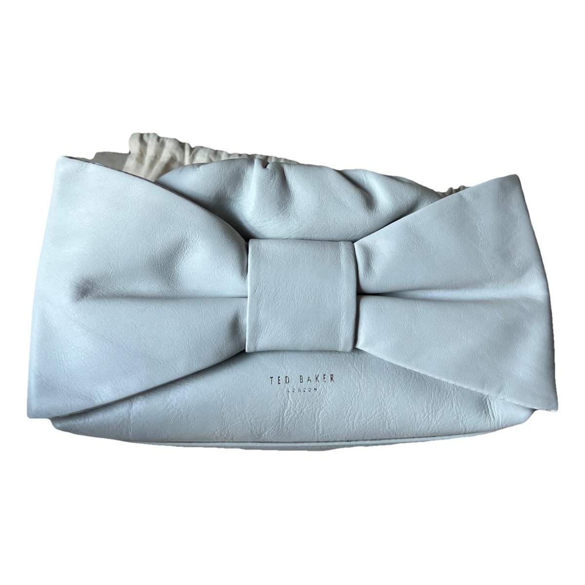 Leather clutch bag