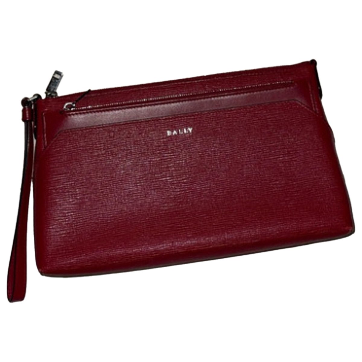 Leather clutch bag
