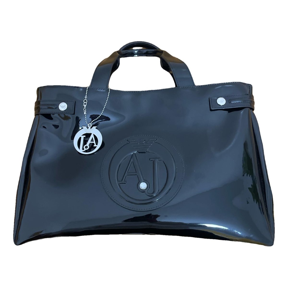 Patent leather handbag